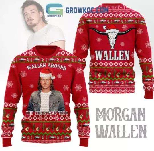 Wallen Western Around The Christmas Tree Ugly Sweater