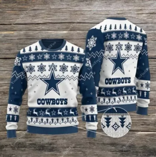 Dallas Cowboys Ugly Sweater Sweatshirt, football Cowboys Christmas Ugly Sweater
