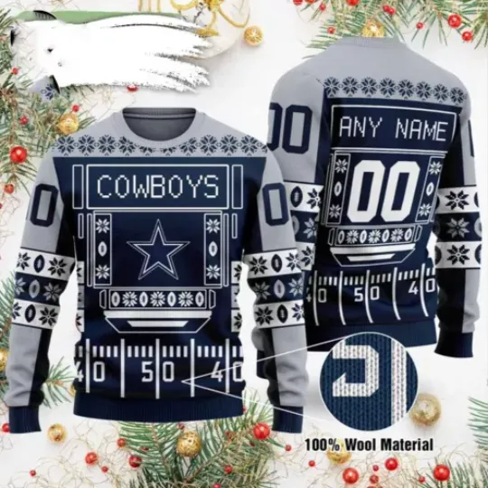 Dallas Cowboys football Ugly Sweater Dallas Cowboys Ugly Christmas Sweater