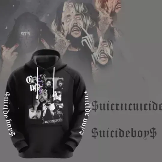 Suicideboys Grey Day 3D Hoodie, Gift For Unisex