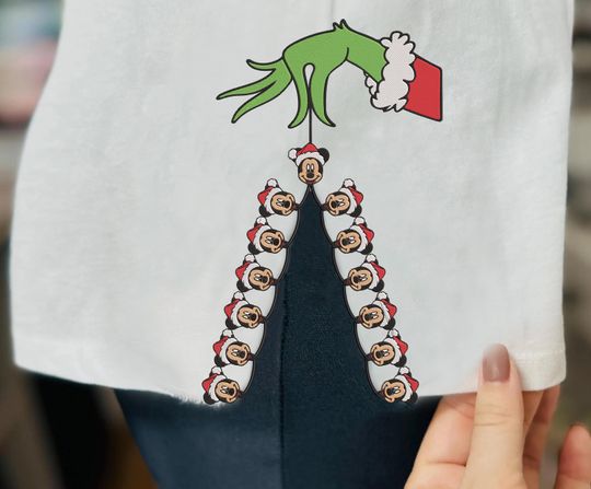 Chirstmas Light Side Green Side Bow Sweatshirts