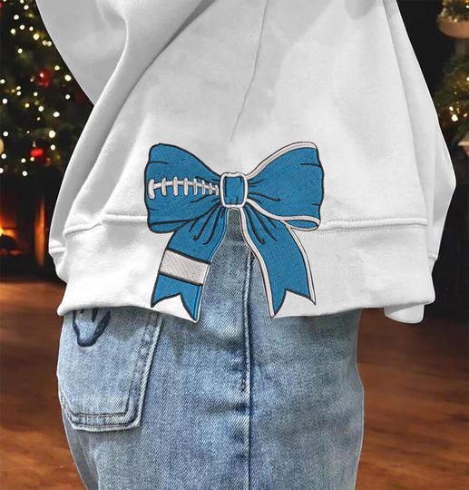 Detroit Football Side Bow Sweatshirts