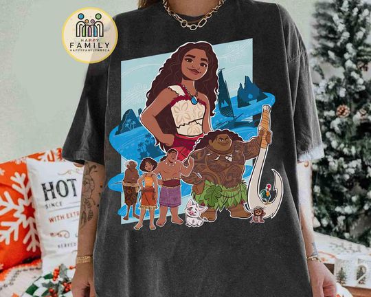 Moana 2 Kotu Maui Hei Hei Pua Character Group Shirt, Disney Moana Movie 2024 T-shirt, Disneyland Family Trip Matching, Magic Kingdom Park