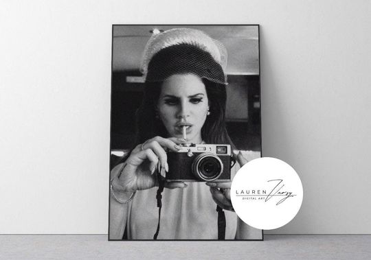 Lana Del Rey Poster, Room Decor, Poster Wall Art, Music Print, Music Poster