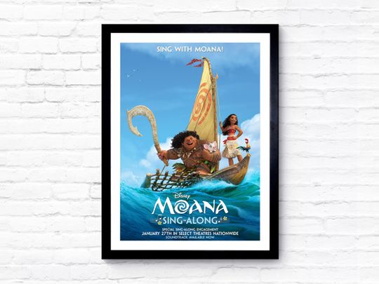 Moana - 2016 - Movie Poster - Film Poster - Cinema Poster