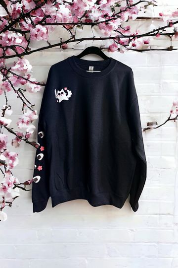 Cute Sorcerers Anime JJK Cat Funny printed Sweatshirt | Kawaii Anime Meme shirt | Gojo Cat | Otaku Apparel | Nanami Cat