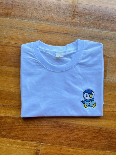 Embroidered Sweatshirt | T-Shirt | Piplup - anime, unisex