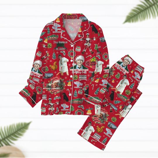 Griswold Christmas Pajamas Set, National Lampoons Kid Women Pajamas, Christmas Vacation Holiday Pajamas, Cousin Eddie Shirt, Xmas Gifts