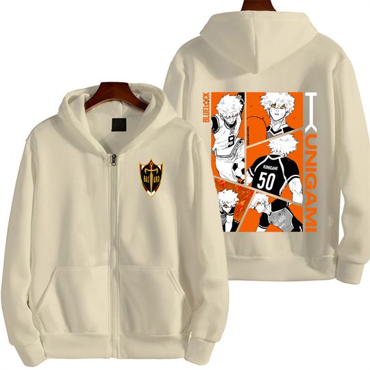 Blue Lock Kunigami Rensuke Men Zipper Hoodie