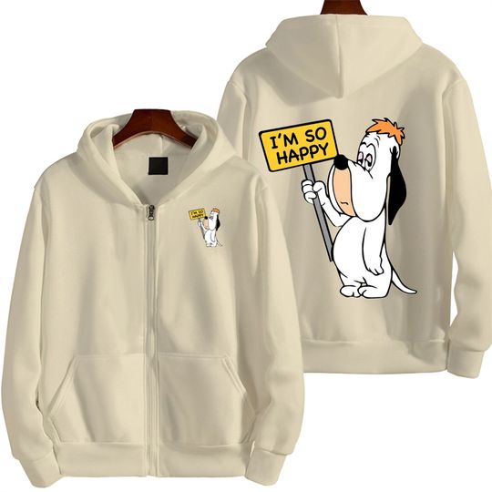 Droopy Dog I'm So Happy Men Cartoon Hoodie