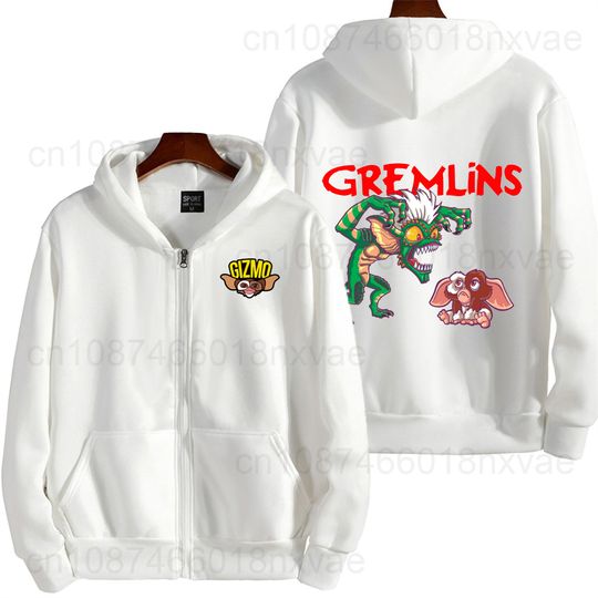 Gremlins White Men Hoodie