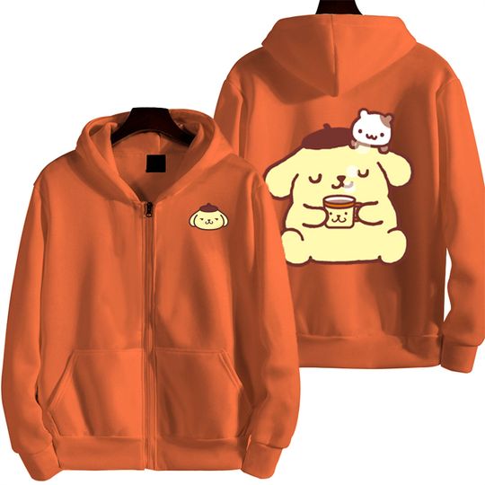 Cartoon Pom Pom Purin Men Hoodie
