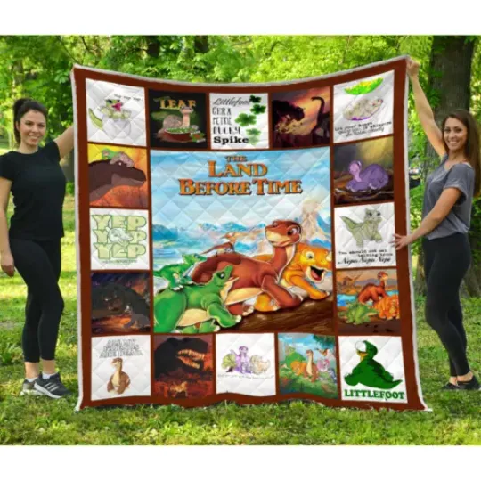 The Land Before Time Quilts, Cartoon Movies Quilts Blanket
