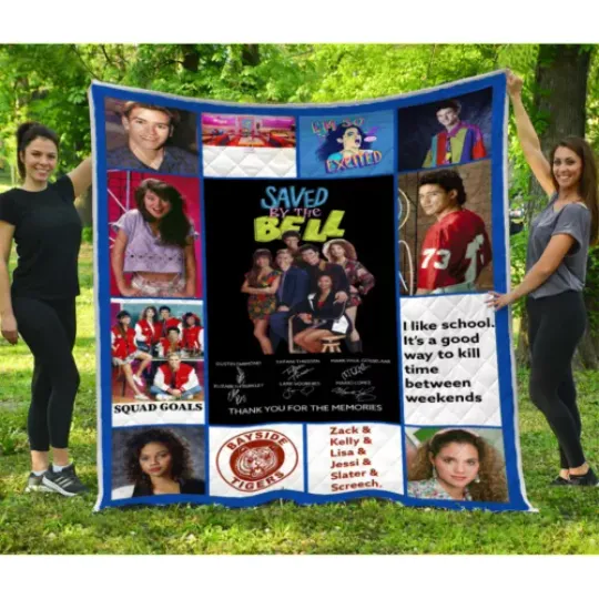 Saved By The Bell Quilts, Saved By The Bell TV Series Quilt Blanket