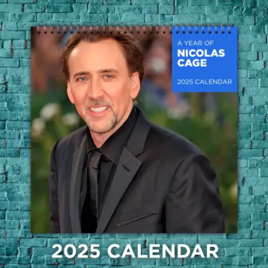 Nicolas Cage 2025 Film Legends Calendar, 12-Month Actor Wall Calendar