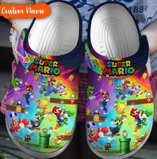Mario Shoes, Super Mario Shoes, Mario Summer Shoes, Super Mario Sandals, Summer Shoes, Mens Sandals, Shoes For Women/Men