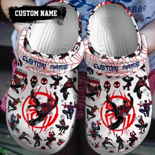 Customized Spiderman Movie Cartoon Shoes,Spiderman Summer Shoes, Spiderman Mens Womens Sandals, Shoes For Women Men, Spiderman Fans Gifts