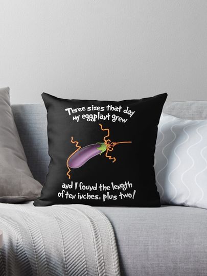Seuss Geisel' Eggplant Pillow