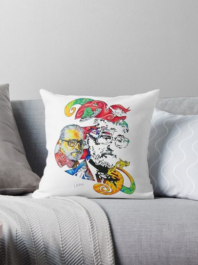 Theodor Seuss Geisel homage Pillow