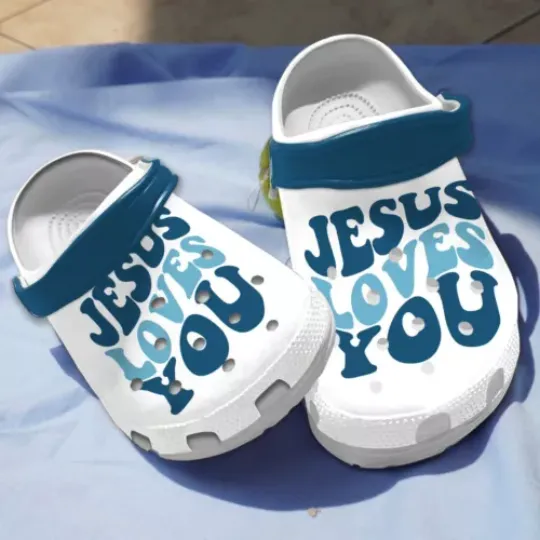 Jesus Loves You Clogs Shoes