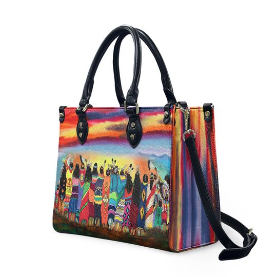 Native American Leather Bag, Crossbody Bag, Woman Shoulder Bag, Gift for girlfriend, Shopping Bag