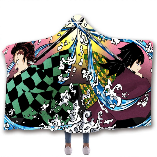 demon Blanket Wearable Cloak Cape Hooded