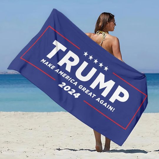 America President Donald Trump Beach Towel