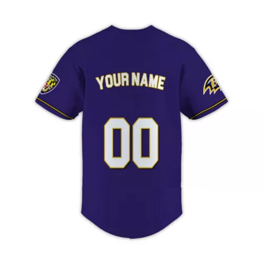 Custom Personalized, Baltimore Team Ravenss Shirt, BaseBall Shirt