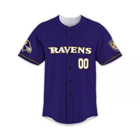 Custom Personalized, Baltimore Team Ravenss Shirt, BaseBall Shirt