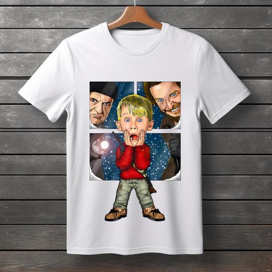 Home Alone Christmas T-shirt | Football Lover Gift | Game Day Shirt