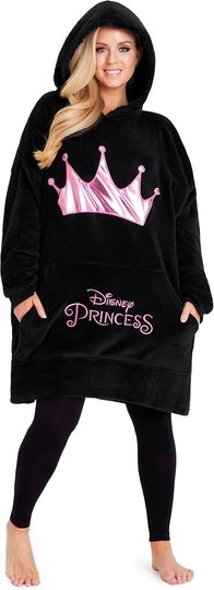 Disney Women's Hoodies, Oversized Blanket Hoodie, Minnie and Mickey Gifts