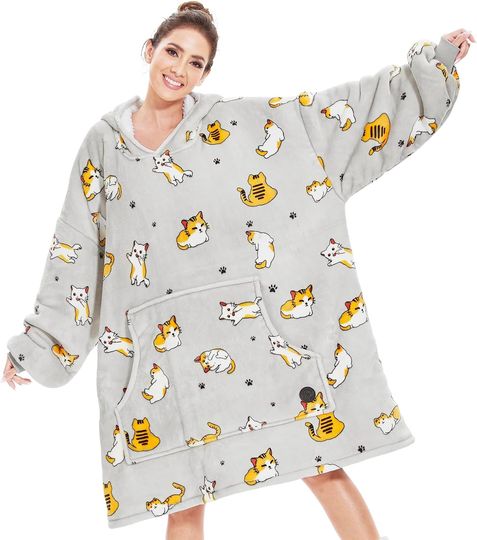 Blanket Hoodie for Women, Gifts for Mom Girlfriend Sister