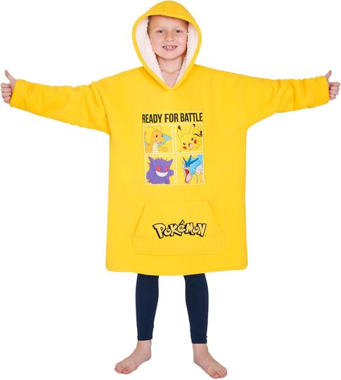 PKM Fleece Hoodie Blanket, Gifts for Kids