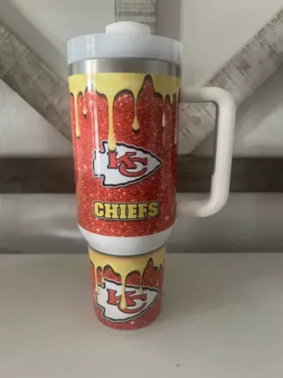 Kansas City Chiefs Football 40oz Tumbler