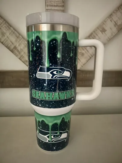 Seattle Seahawks Football 40oz Tumbler
