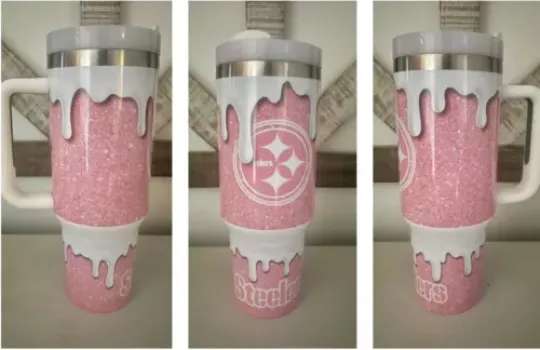 Pittsburgh Steeler Football 40oz Tumbler