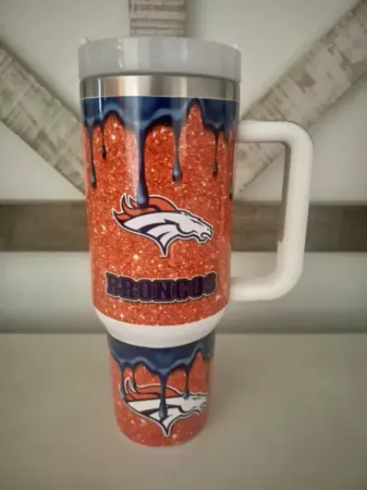 Denver Broncos Football 40oz Tumbler