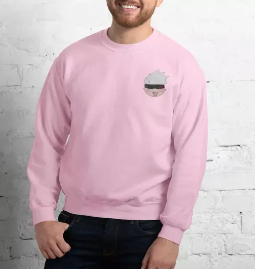 Gojo Chibi JJK Embroidered Unisex Anime Manga Sweatshirt S-3XL, Anime Gifts