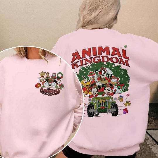 Trending Animal Kingdom Christmas Shirt, Animal Kingdom Xmas Outfit Shirt, Wild About Christmas, Mickey Safari Animal Kingdom Shirt