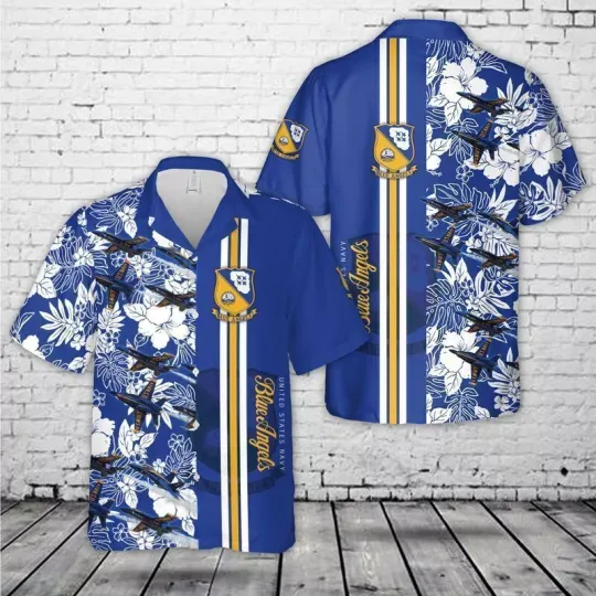 Blue Angels Hawaiian Shirt All Over Print Summer 2024 Gift
