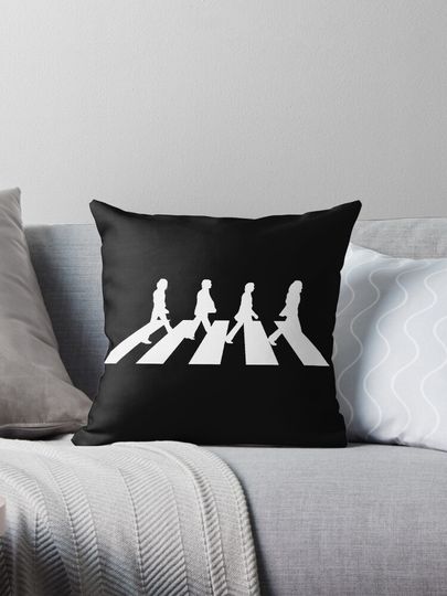 Minimalistic Abbey Road Pillow