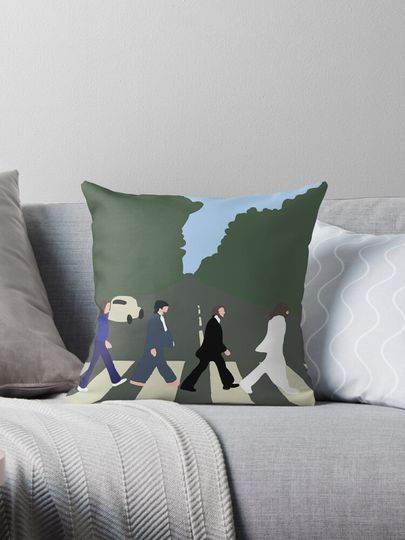 The Beatles - Abbey Road - Minimalistic style Pillow