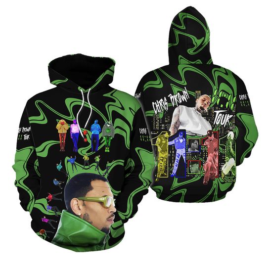 Chris Brown 11 11 Tour 2024 3D Hoodie