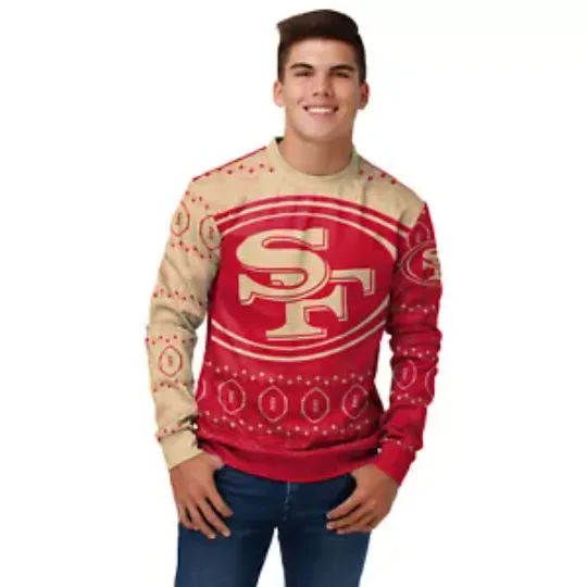 Men's football San Francisco 49ers Ugly Printed Sweater