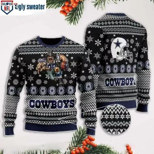football Dallas Cowboys Football Funny Xmas Sweaters, Dallas Cowboy Fan Gifts