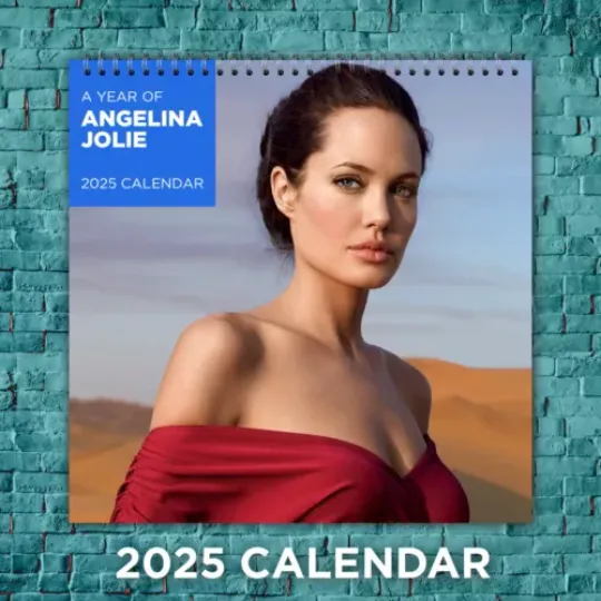 Angelina Jolie 2025 Hollywood Stars Calendar, 12-Month Actress Wall Calendar