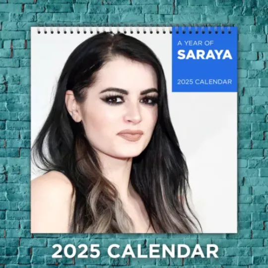 Saraya 2025 Wrestling Stars Calendar, 12-Month Wrestler Wall Calendar