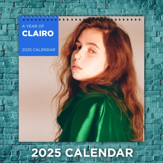 Clairo 2025 Indie Music Stars Calendar, 12-Month Singer Wall Calendar