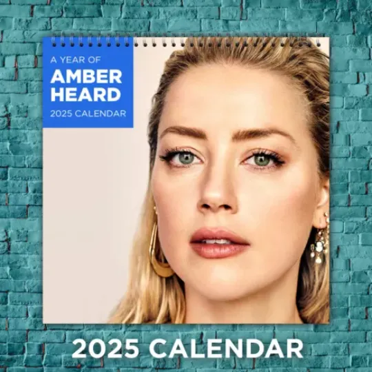 Amber Heard 2025 Hollywood Stars Calendar, 12-Month Actress Wall Calendar