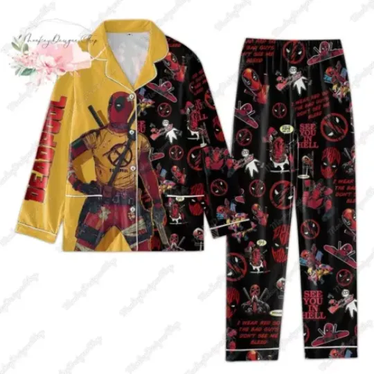 Deadpool Holiday Pajamas Set For Marvel Fans This Christmas